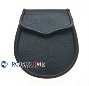 Pochette de kilt Sporran en cuir noir Round STONE INDUSTRIES, sac de taille traditionnel écossais des Highlands, accessoire musical - Product Image 4