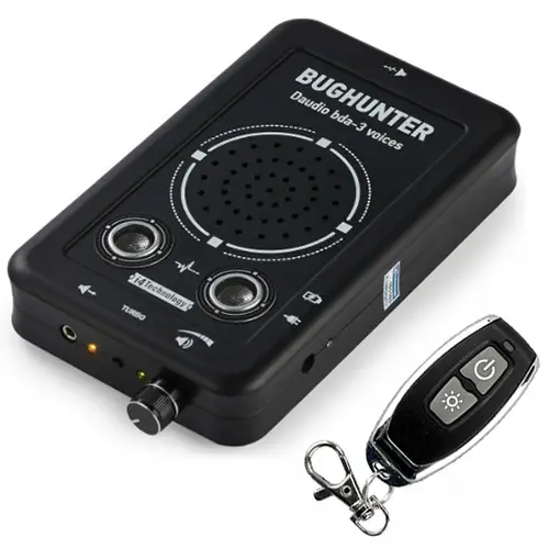 Dictaphone 마이크 억제기 차단기 초음파 BugHunter BDA-3 원격 제어 | CE + FCC