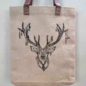 Bolsas de Yute de Moda al por Mayor con Asas de Algodón, Forro Interior Impermeable, Logotipo Personalizado, Bolsas de Regalo Elegantes para Compras, Pedidos al por Mayor - Product Image 1