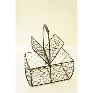 Panier de rangement pour œufs en fer forgé, forme carrée, en métal noir, accessoire de cuisine élégant, support de rangement et d'exposition - Product Image 4