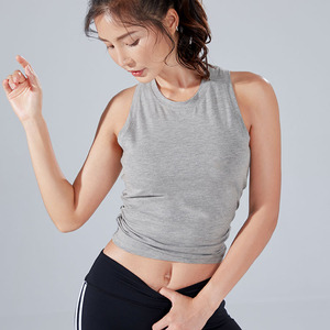 Manufacturer Custom made Quick Dry Anti-shrink Custom Gym Workout women's breathable Sports Yoga Fitness Tank <b>Tops</b> For Women - Product Image 2