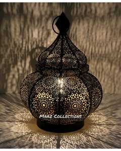 Lámpara de iluminación colorida Roja Marroquí hecha a mano turca vintage de 14 "personalizada al por mayor Ilumina tu espacio con encanto bohemio - Product Image 3