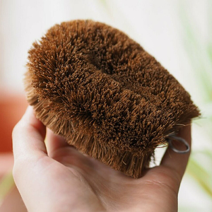 แปรงใยมะพร้าวธรรมชาติ,แปรงล้างผักต้นมะพร้าวแปรงล้างจานรูปวงรีแฮนด์เมดเป็นมิตรกับสิ่งแวดล้อม - Product Image 2