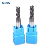 Pabrikan Cina Nano Coating Indexable 5mm 4 Flute End Mills Flat Solid Tungsten Carbide End Mill 4 Flutes Diameter 16mm