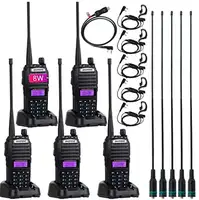 Baofeng-walkie-talkie de largo alcance, UV-82, 8W, UHF, VHF, banda Dual, 10km, UV 82, larga distancia, UV82