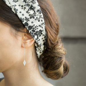 Pendientes de plata de ley 925 con diseño de losange, joyería turca - Product Image 2