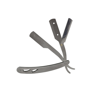 Rasoir droit en acier inoxydable réutilisable de haute qualité pour hommes Logo personnalisé outil de rasage de barbier pour le visage et le corps - Product Image 6