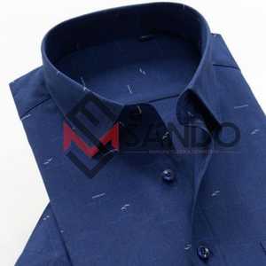 ชุดเดรสสำหรับผู้ชายไซส์พิเศษผ้าฝ้าย100% กันรอยยับผ้าย้อมสีเรียบ - Product Image 4