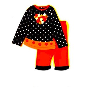 Niñas Niños Verano Primavera Estilo Top Shorts 2PCs Set 100% Algodón Impresión digital Daisy Apparel EN LA India - Product Image 4