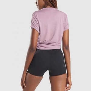 Camisetas Deportivas para Mujer 2026, Ropa de Yoga para Gimnasio, Camisetas Cómodas 100% Algodón Elástico, Camisetas para Dama - Product Image 2