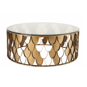 Mesa de centro de diseño de hojas, juego de mesa de METAL para sala de estar, la más vendida - Product Image 3