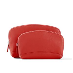 Bolsa de cosméticos de cuero PU de la mejor calidad en color rojo con el mejor acabado - Product Image 1