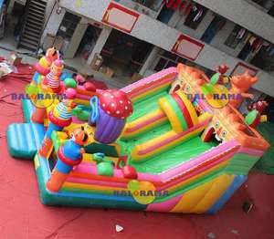 Imcute — nouveau modèle d'aire de jeux gonflable pour enfants, terrain de jeux de haute qualité, 9x6x5.5 mètres - Product Image 5