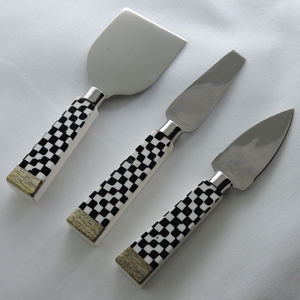 Ensemble de couverts à fromage en résine poignée créative et acier inoxydable avec couteau à fromage plaqué argent outils à fromage ensembles d'ustensiles de cuisine - Product Image 6