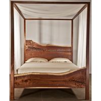 Manish Art Handicrafts Lit de rangement pleine taille moderne pliable en bois de manguier massif, design affiche, mobilier de maison du Rajasthan