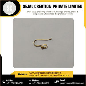 Dernière conception de crochet d'oreille pour boucle d'oreille 100% fil d'oreille en argent sterling pur en gros - Product Image 6