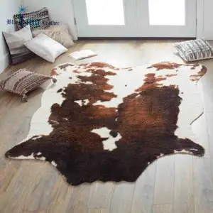 Decorative Usage Hand Knotted Furry Rug Carpet Rubber back Anti-slip Area Rug