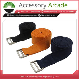 สายรัดโยคะผ้าฝ้ายใหม่สายรัดผลิตภัณฑ์กีฬาและความบันเทิงที่ออกแบบตามต้องการความยาวและสีที่หลากหลาย - Product Image 4