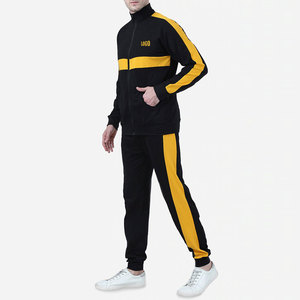 Wholesale Men's Soft Fleece Gym Fitness Hoodie With Jogger Pants Two Piece Tracksuit Set - Product Image 5