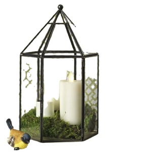 Terrarium géométrique, verre suspendu de grande taille - Product Image 1