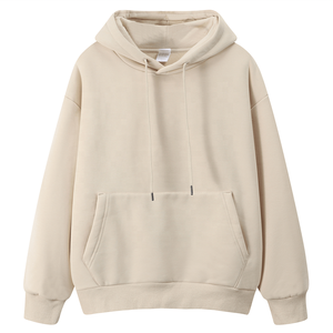 Sweat à capuche pour homme en polyester et coton molletonné, broderie personnalisée sur le devant, vente en gros, saison d'automne, écologique, respirant - Product Image 2
