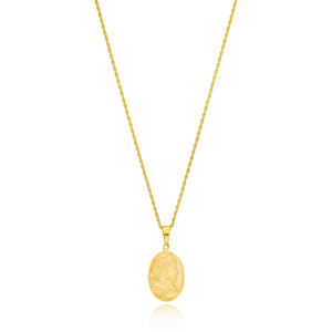 Colgante de medallón ovalado, joyería de plata de ley 925 hecha a mano, a la moda y elegante en línea - Product Image 2