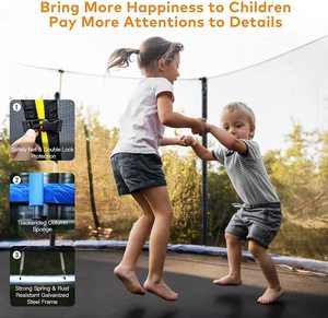 <span class=keywords><strong>Trampoline</strong></span> en gros d'usine 8FT 10FT 12FT 14FT grand <span class=keywords><strong>trampoline</strong></span> récréatif avec filet de clôture pour enfants et adultes - Product Image 3