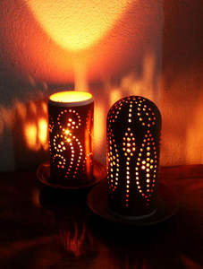 Bougeoirs en paille de 100 pièces, décoratifs faits à la main, bruns et de très bonne qualité - Product Image 6