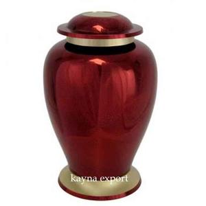 Belle urne personnalisée en métal doré gravée commémorative crémation cendres humaines prix de gros sur les fournitures funéraires - Product Image 3