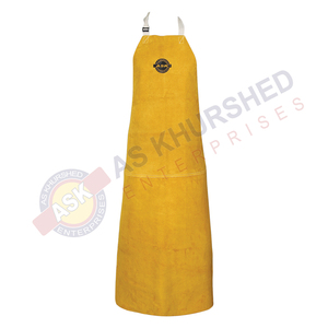 Tablier de soudage professionnel en cuir fendu de vache ignifuge résistant aux coupures pour hommes tablier de forgeron - Product Image 4