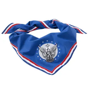 Wholesale custom embroidery eagle boy scout member neckerchief