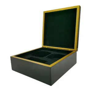 定制创意礼品豪华木质铰链香水盒包装