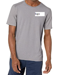 ผู้ชายวิ่งที่ไร้รอยต่อที่มีคุณภาพสูงเสื้อยืด77% ไนลอน23% โพลีเอสเตอร์นำเข้าเครื่องซักผ้า - Product Image 1