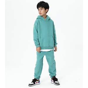Ensemble de survêtement en molleton pour enfants, personnalisé, 2 pièces, jogging pour garçons, vêtements de sport, 100% coton - Product Image 2