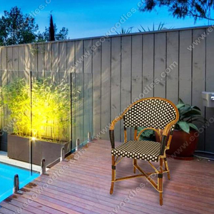 Color Natural respetuoso del medio ambiente caña de bambú Patio brazo cojín silla para vivir Rom interior muebles de jardín al aire libre - Product Image 1