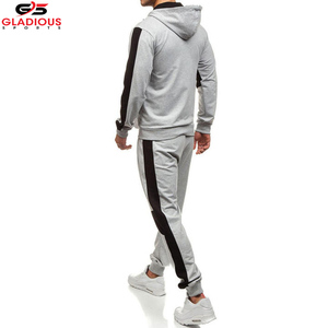 ชุดจ๊อกกิ้งมีฮู้ดสำหรับผู้ชาย,ชุดวอร์มขายาวแบบสองชิ้นพิมพ์โลโก้ได้ตามต้องการ - Product Image 5