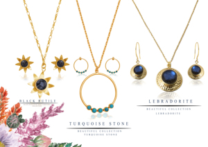 Ronde Cab Turquoise Gemstone 925 Sterling Silver Floral Pendentif Chaîne Collier Bijoux Collier À La Mode Pour Cadeau De Mariage. - Product Image 6