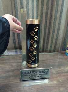 PET BRASS HIGH QUALITY CANDLE LIGHT AMERICAN STYLE CREMATION URN FUNERAL SUPPLIES by Brassworld India - Product Image 2