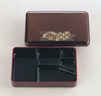 Boîte à déjeuner bento à motif de laque japonaise, boîte alimentaire directe d'usine en mélamine pour restaurants hôtel 0-1L