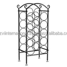 Top vente à la main fer métal casier à vin support de stockage barre présentoir décoratif porte-bouteilles de vin galvanisé support de vin - Product Image 4