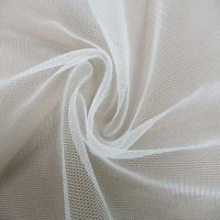LCY685-2S Taiwan Gewebter 100% Nylon Atmungsaktiver Glatter Weicher Elfenbeinfarbener Mittelschwerer Tüllstoff für Taschen, Heimtextilien & Kostüme