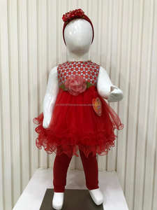 เดรสแฟนซีลายดอกไม้ไข่มุกสีแดงสำหรับเด็ก,เดรสเด็กผู้หญิงแฟชั่นใหม่ชุดใส่ไปงานปาร์ตี้แฟนซีคอลเลกชันใหม่สำหรับฤดูใบไม้ผลิและฤดูร้อนปี2020 - Product Image 2