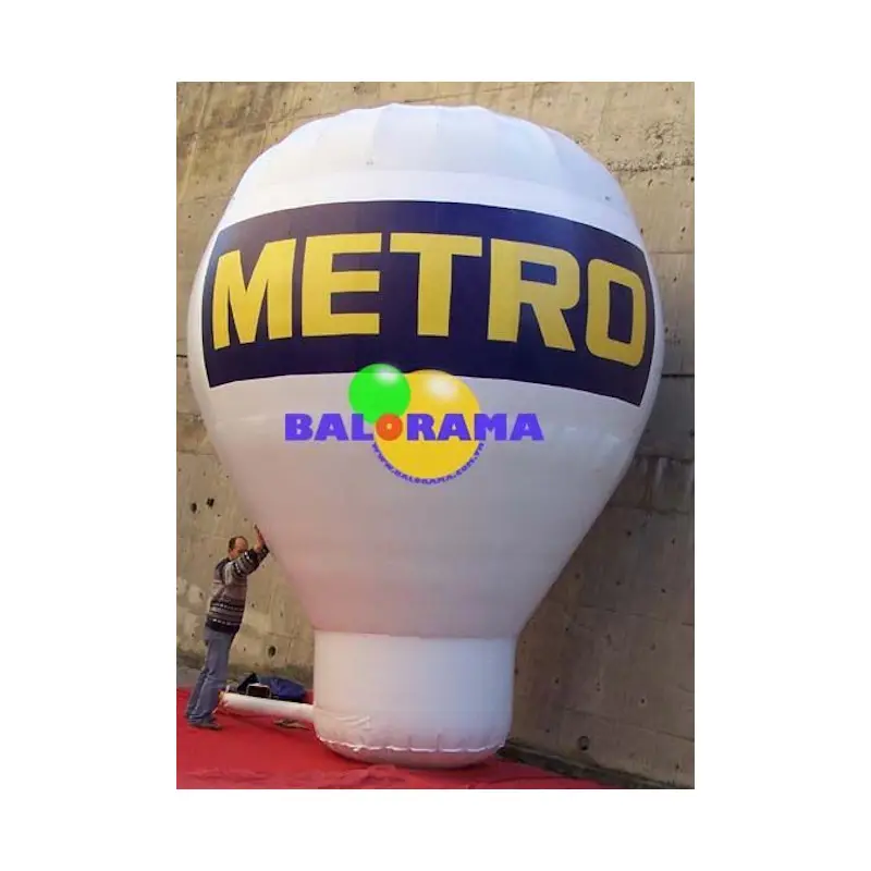 Big Custom Printed Aufblasbarer Dach ballon 6 Meter