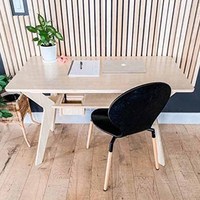 Bureau d'ordinateur Wintop au design minimaliste moderne pour la maison et le bureau, en contreplaqué de 18 mm d'épaisseur, peinture en poudre, couleurs personnalisables, sans vis