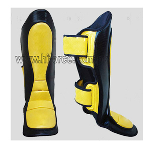 Top Brand Wholesale Muay Thai Kick Boxing MMA Grappling Instrat Shin Guard Pads Karate <b>Foot</b> Leg <b>Protection</b> Pads for Adults - Product Image 1
