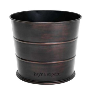 Maceta de Metal de cobre con acabado antiguo, nuevo diseñador elegante para el hogar, jardín, boda, suelo de fiesta, macetas decorativas disponibles - Product Image 4