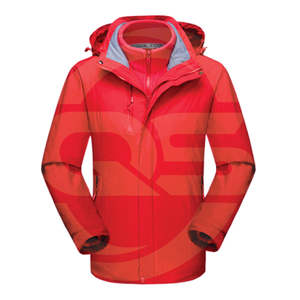 Veste coupe-vent à capuche pour homme, personnalisable avec logo, imperméable et respirante, avec garniture en fourrure de mouton, en tissu tricoté, vente en gros - Product Image 5