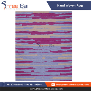 Meilleure vente 100% Jute et coton tapis tissés à la main multicolore brodé vendeur indien de la plus haute qualité pour pique-nique - Product Image 3