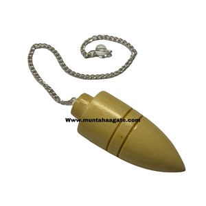 Venta al por mayor de péndulo de cristal en forma de bala hecho a mano herramienta de radiestesia de palisandro para curación energética técnica pulida última colección - Product Image 1