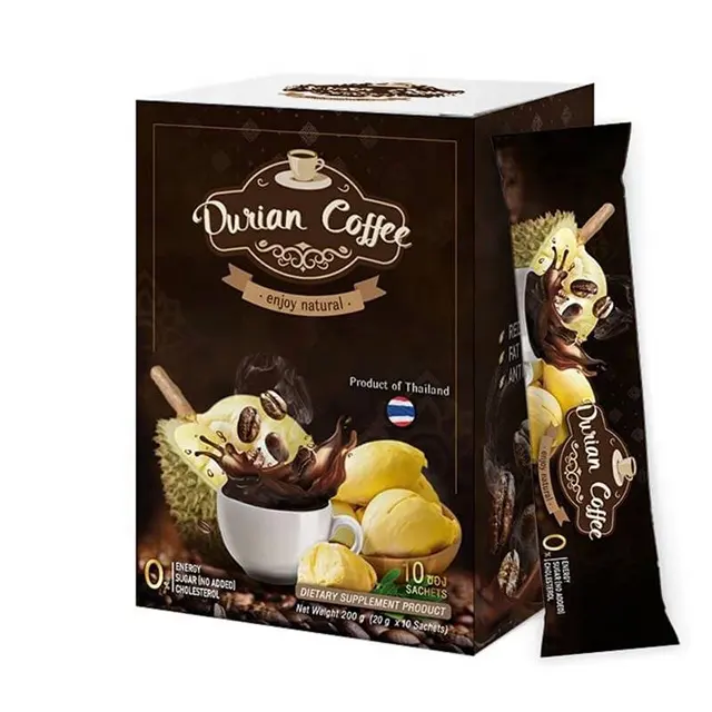 Durian Slimming Coffee from Thailand Posh Medica Private Label No Sugar Natural Safe OEM Products Lose Weight Drink No Calorie